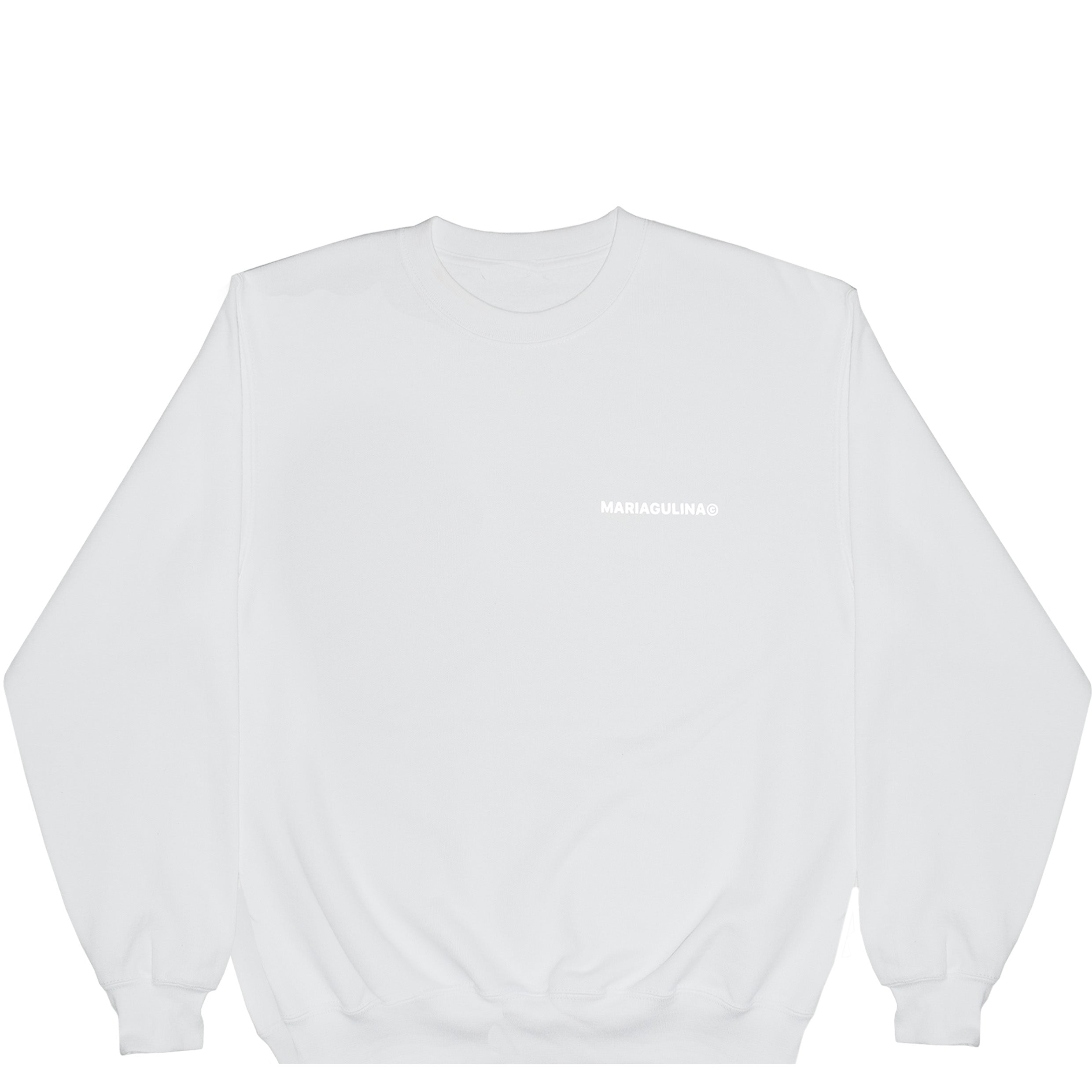 Basic Sweatshirt - White – MariaGulina Basic Sweatshirt - White – MariaGulina