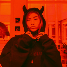 Load image into Gallery viewer, HORN HOODY - BLACK