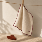 muslin face cloth - cream