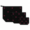 monogram pouch - black