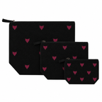monogram pouch - black