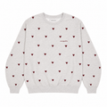 monogram crew - grey