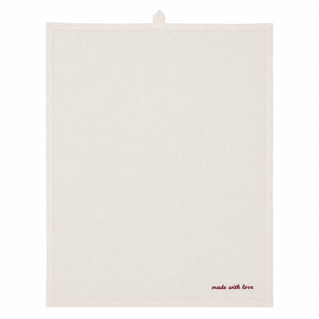 made with love tea towel