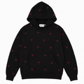monogram hoodie - black