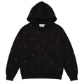 monogram hoodie - black