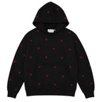 monogram hoodie - black