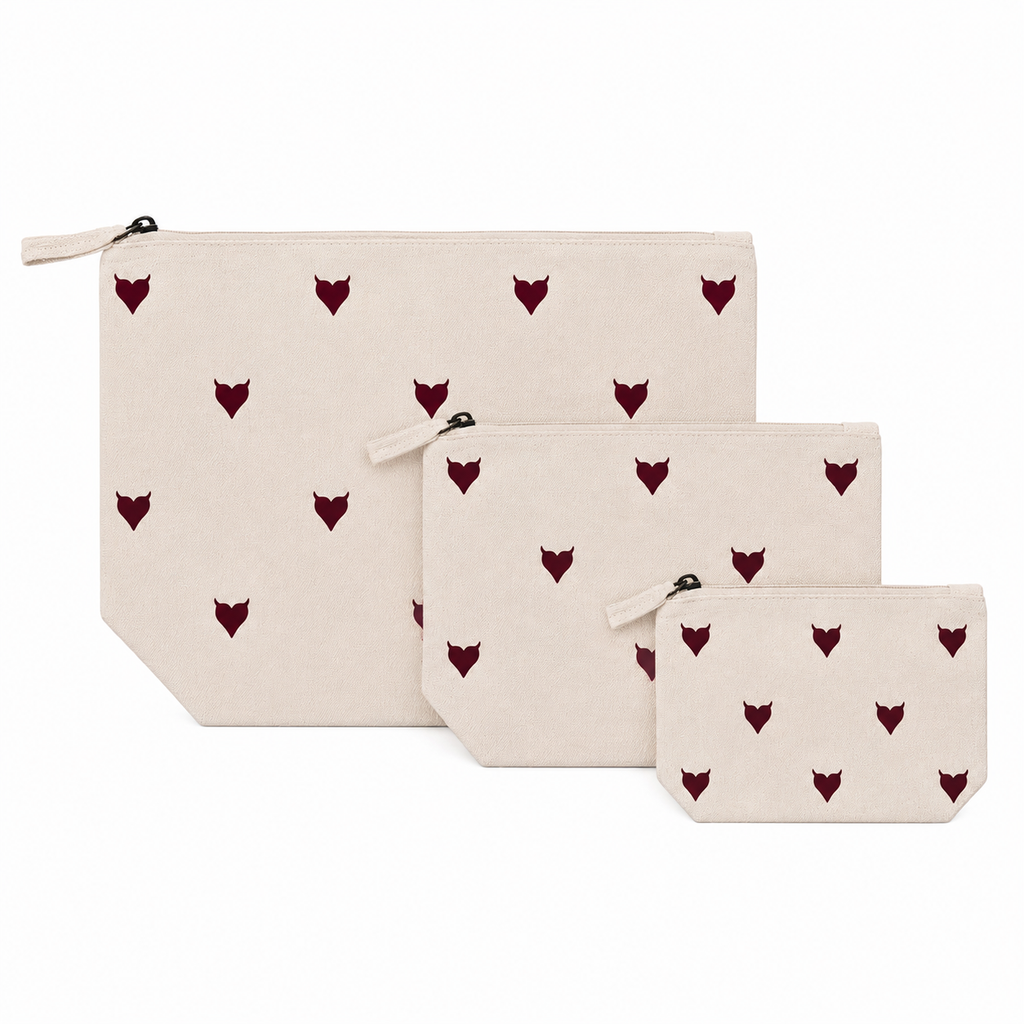 monogram pouch - cream