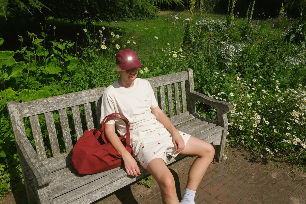 monogram shorts - cream