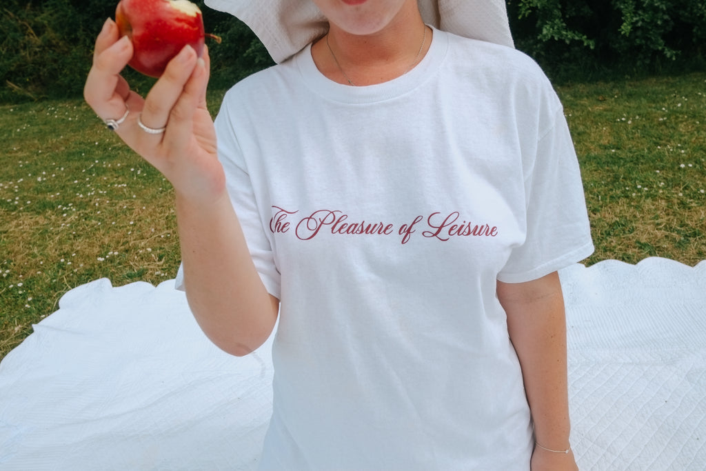 the pleasure of leisure t-shirt