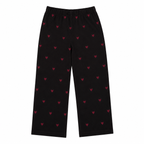 monogram pant - black