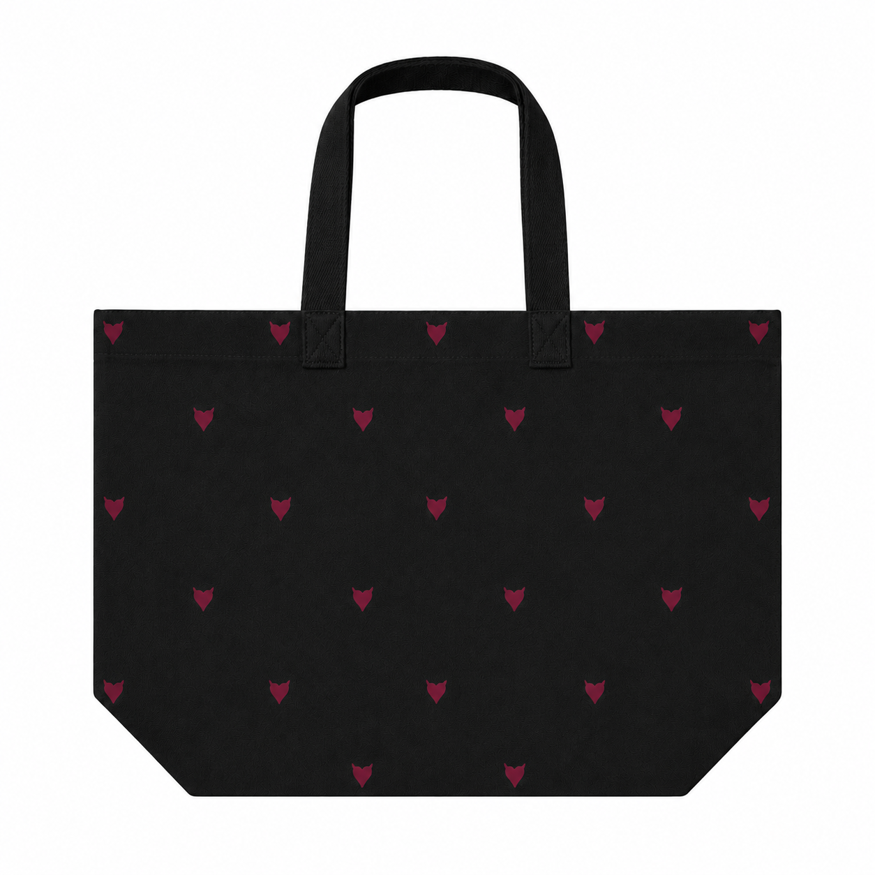 zip tote - black