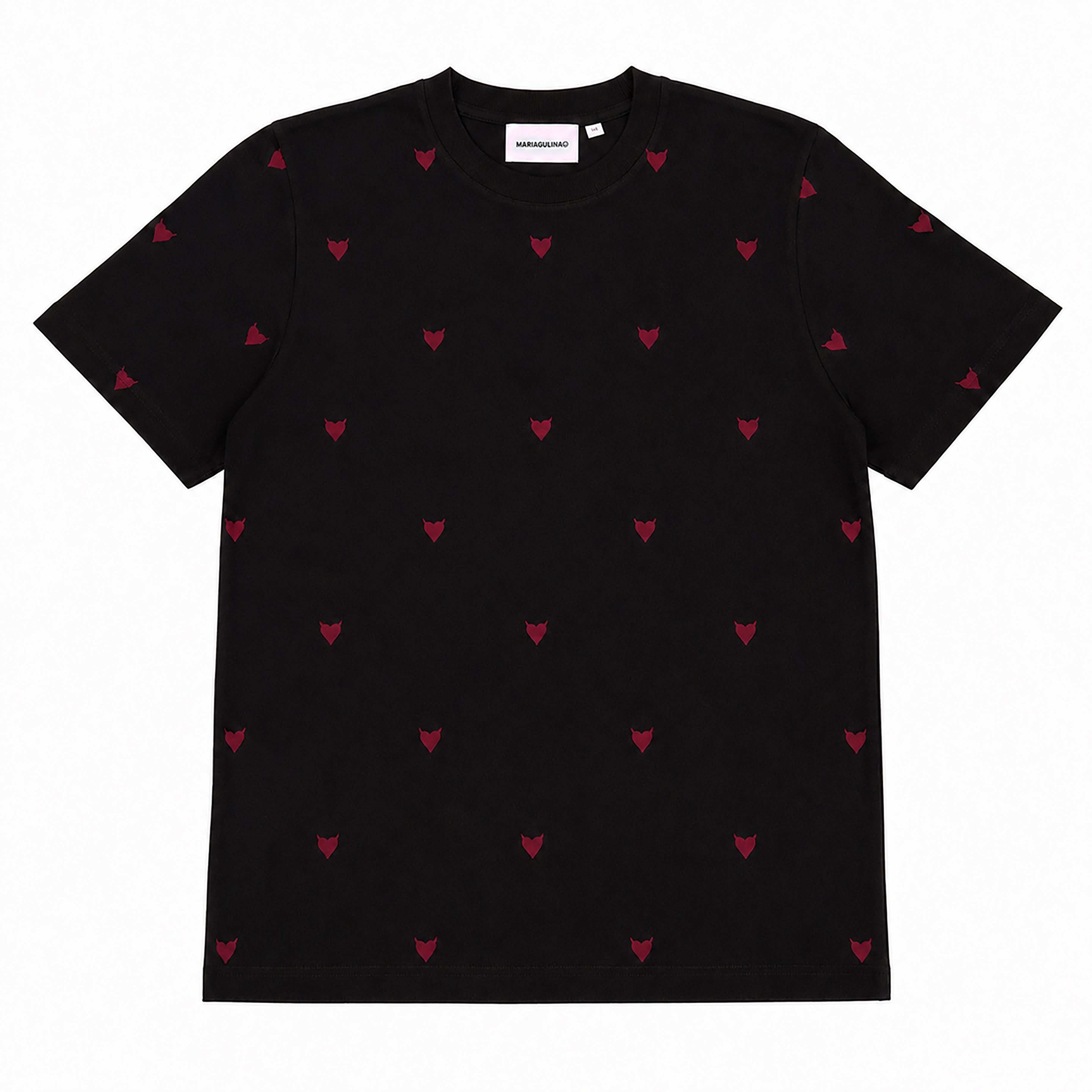 monogram t-shirt - black