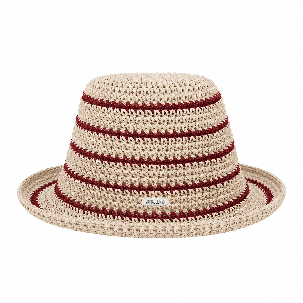 striped sun hat