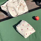 monogram pouch - cream