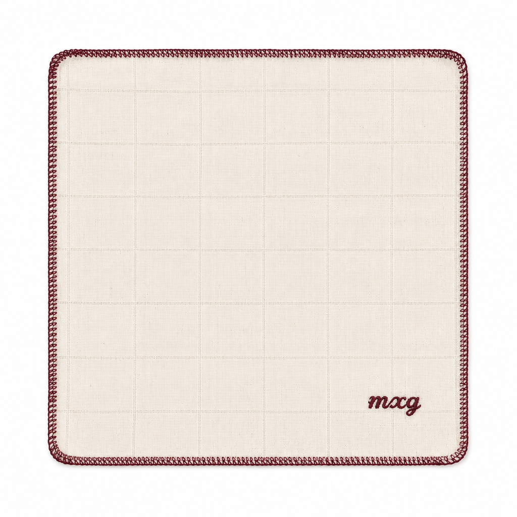 muslin face cloth - cream