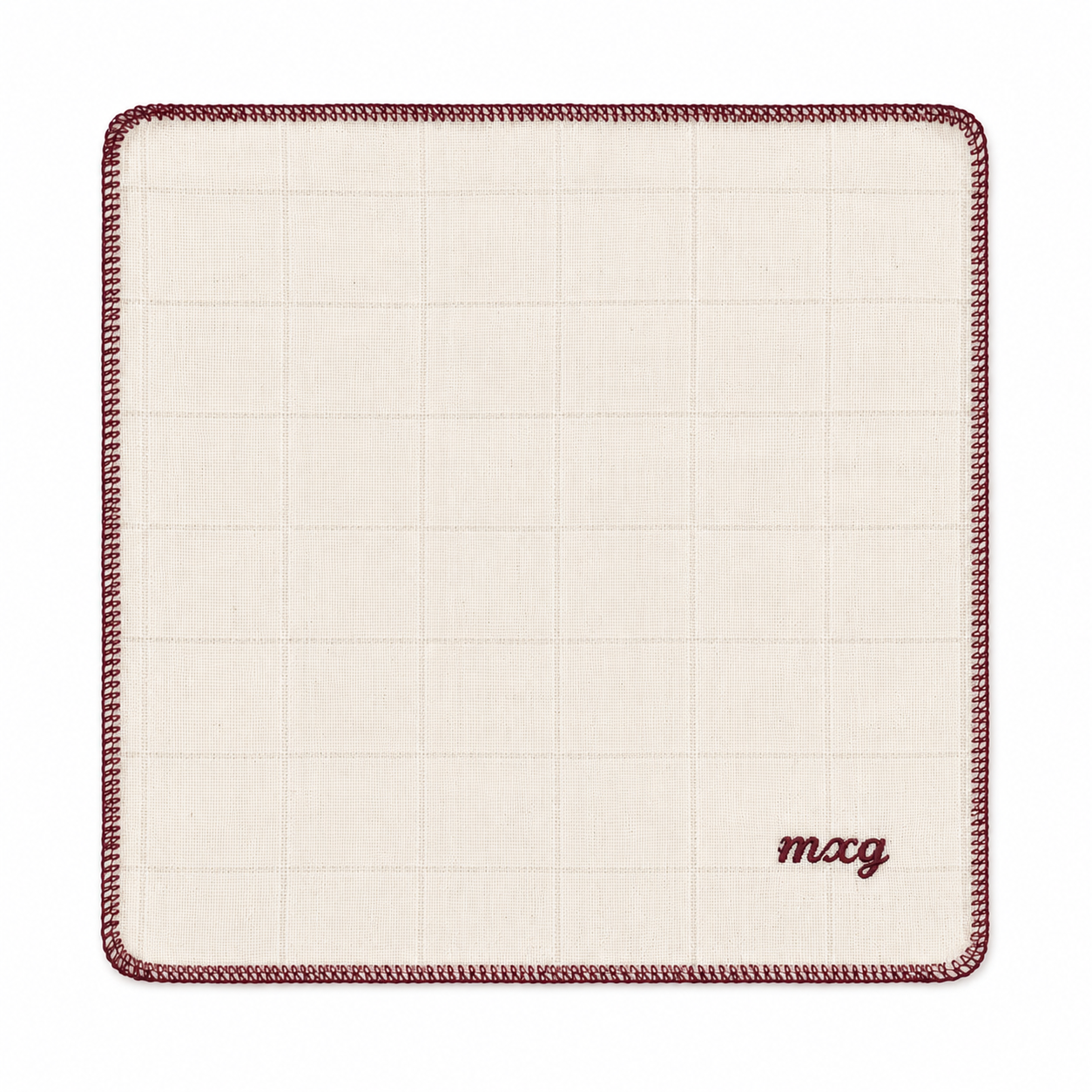 muslin face cloth - whitecurrant
