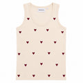 monogram vest - cream