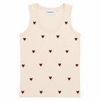 monogram vest - cream