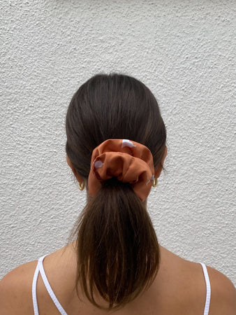 SATIN SCRUNCHIE - COPPER